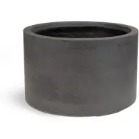 Fleur Ami Roccastone mattes Bodengefäß Classic aus Beton Ø 48 cm, Höhe 30 cm anthrazit