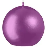Kopschitz Kerzen Kugelkerzen Metallic Matt Beere Ø 60 mm, 12 Stück