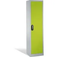 C+P Aktenschrank Acurado mit Drehtür, 5 Ordnerhöhen, H1950xB500xT400mm Front Viridingrün Korpus Lichtgrau
