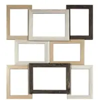 Möbel Kraft Bilderrahmen 45x49 5 cm , weiß , Glas , Maße (cm): B: 45 H: 49