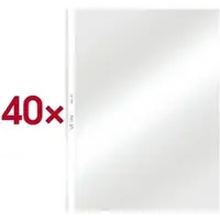 Leitz Prospekthüllen A4 transparent Polypropylen 40 Stück transparent, 23x30.2 cm