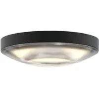 Grau Globe Ceiling 12 In LED-Deckeneinbaustrahler-Schwarz-mit LED (2700K)