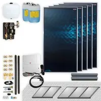 WOLF-Garten Wolf Solar Paket 11,5 m2 mit 5 Flachkollektoren TopSon F3-1, SM1-2 Regelung