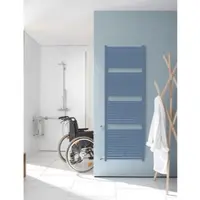 Zehnder Design-Heizkörper Toga Austausch - 1148x35x500 mm, RAL 9010, wahlweise rechts oder links, Anschlussmaße passend auf alte DIN-, Guss- oder Plattenheizkörper mit Nabenabstand 500, 900 mm