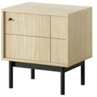 Möbel Kraft Nachtkommode Panda , braun , Maße (cm): B: 53,5 H: 56,5