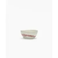 Serax Schüssel S weiß rote Streifen Feast von Ottolenghi 16cm