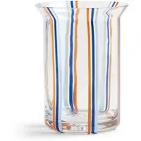&Klevering - Yogu Vase 24,5 x Ø 15 cm, stripe blue