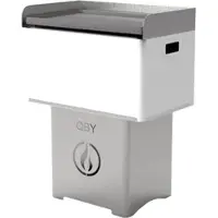 Linea VZ QBY weiß - Tragbarer Pelletgrill mit Pyrolyse-Technologie