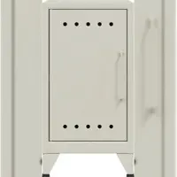 Bisley Fern Mini Ablageschrank aus Metall | Beistellschrank im Retro-Instustrial Design in verkehrsweiß