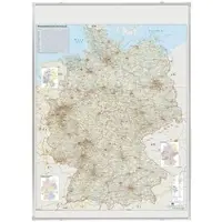 Franken Deutschland Straßenkarte, beschreibbar und pinnbar