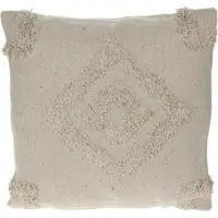 Wellhome - Getuftetes Baumwollkissen 45x45cm