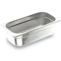 Lacor Gastronorm-Schüssel GN 1/2 aus Edelstahl AISI 200, 15 cm 9,9 L