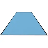 M&A Matting Schmutzfangmatte Colorstar, himmelblau, waschbar, glatter Rücken 746085115150-C25 , Maße (B x T): 85 x 115 cm