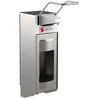 Gelzenleuchter Desinfektionsspender UNI-PRO 10 LEV, Edelstahlpumpe, 1000 ml 18067 , Edelstahl-Gehäuse, gebürstet, langer Hebel