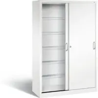 C+P Schiebetürenschrank Acurado, H1950xB1200xT500mm, Front Verkehrsweiß, Korpus Verkehrsweiß (2050-60)