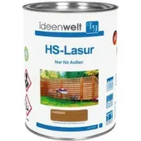 Meingartenversand.de Zaunlasur - Kiefer - 0,75 Liter - Holzfarbe aus wasserabweisendem Material - Zaunfarbe für Holzlasur im Außenbereich & Garten