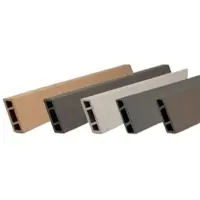Meingartenversand.de BPC Steckzaun Hadersleben 179,3 x 6,8 cm – BPC Rhombusleisten, Sand im Set mit 7 Lamellen – Lamellen in Rhombusform – Sichtschutz für Garten