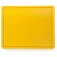 Hendi 4x Schneidbretter HACCP Gastronorm 1/2 - für Geflügel - Farbe: Gelb 265x325x(H)12 mm
