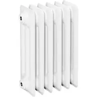 ASW Stahlradiator pulverbeschichtet 32 Glieder Nabenabstand 350 mm „HG-TEC“ 160 × 45 × 16 cm in Weiß (RAL 9010)