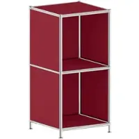 Viasit Aktenregal »System 4« schmal 2 OH rot, 40.4x80.6x40.4 cm