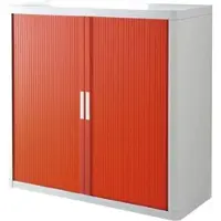 PaperFlow easyOffice Rollladenschrank »easyOffice« 110 x 104 cm rot, 110x104x41.5 cm