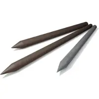 MR-Zaun Rundpfosten aus hanit Recyclingkunststoff, Braun, 2.250 mm, Mindestabnahme: 60 Stk.