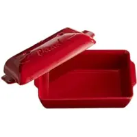 Emile Henry Brot Backform mit Deckel Rot