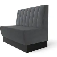 GGM Möbel Meyer S | Gastrobank | B:H 180 x 100 cm | Grau | Gestreift| Samt