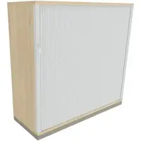 Fm Büromöbel Querrollladenschrank »Fastline« 120 cm breit 3 OH braun, 120x113.3x44.2 cm