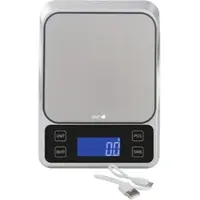 Eva Küchenwaage Präzision weiß Edelstahl 3kg 0,1g