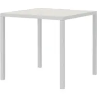 Vermobil Quadratischer Gartentisch Quatris 90x90x75 cm perlweiß