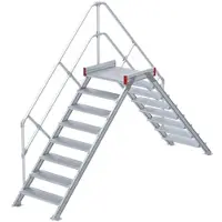 Euroline 512 Überstieg 45° 600mm Stufenbreite 2x8 Stufen Alu gerieft