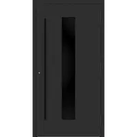 Haustuerenland.de Aluminium Haustür "MAJA" 90 mm RC2 BLACKLINE Anthrazit Eisenglimmer DB 703 beidseitig außen öffnend DIN rechts