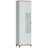 Sconto Vitrine Plissee ¦ weiß ¦ Maße (cm): B: 61 H: 208 T: 40.0