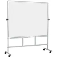 BI-Office Revolver Plus, Doppelseitiges Trockenabwisch-Magnetboard, Glatt/Glatt, 120 x 90 cm