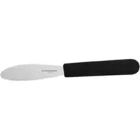 Schneider - Streichmesser mit Wellenschliff, Griff schwarz, 12 cm