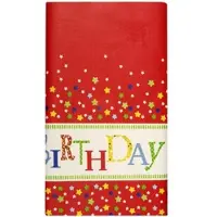 Papstar Papiertischdecke für Geburtstag 120 x 180 cm Happy Birthday