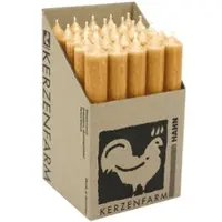 Kerzenfarm Hahn Stabkerzen Natur, 180/22 mm, , Brenndauer 8h, 25 St.