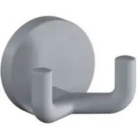 Hewi 477 Doppelhaken 477.90B02595 43,5 mm, matt, felsgrau