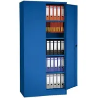 Gürkan G-Office Aktenschrank FLC.19/N, aus Metall, abschließbar, 92 x 195 x 42 cm (B/H/T), blau