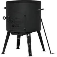 4BIG.fun Ø40 Uchag 2mm stahl Utschak Kochen im Freienofen Kessel Feuerstelle Feldküche Außenküche Eintopfofen Gulaschkanone