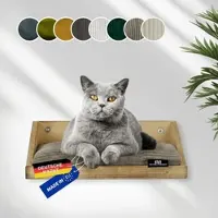 Rohrschneider Wandmulde geflammt+ Kissen mit Füllung Cord breit taupe