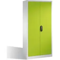 C+P Akten-Garderobenschrank Acurado mit Drehtüren, H1950xB930xT400mm Front Viridingrün Korpus Lichtgrau