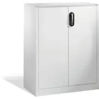 C+P Akten-Sideboard Acurado mit Drehtüren, 3 Ordnerhöhen, H1200xB930xT400mm Front Lichtgrau Korpus Lichtgrau
