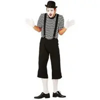Buttinette Pantomime-Kostüm, schwarz/weiß