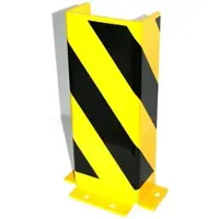 Szagato Rammschutz U-Profil SET (2 Stück) 400x82x165x82x6 mm + 8 x Dübel Regal Anfahrschutz Regale Rammschutzbügel Anfahrschutzecke Rammschutzecke