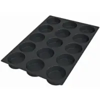 Schneider Biskuit Silikonbackform, schwarz 115345 , Höhe: 40 mm
