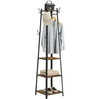 Möbel Kraft Kleiderständer ¦ braun ¦ Holzwerkstoff,Metall ¦ Maße (cm): B: 43 H: 180