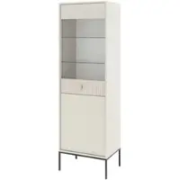 Möbel Kraft Vitrine ¦ beige ¦ Maße (cm): B: 53,9 H: 175 T: 39.0
