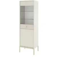 Möbel Kraft Vitrine ¦ beige ¦ Maße (cm): B: 53,9 H: 175 T: 39.0